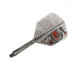 Plumas Condor Flights Heart Silver Glitter Forma L 33.5mm