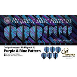 Plumas Fit Flight Purple Blue Pattern Shape