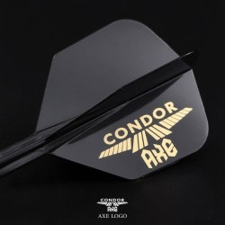 Plumas Condor Axe Shape Negro Logo S 21.5mm 3 Uds.