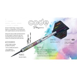 Dardo Unicorn Darts Código Chris Dobey 90% 21g 6063