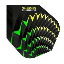 Plumas Harrows Darts Voos Orbitais Amarelo Verde 4802.