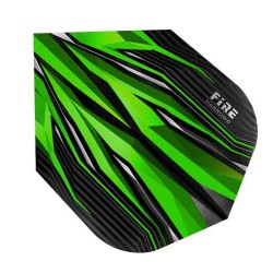 Plumas Harrows Darts Voos Fogo Verde 1101.