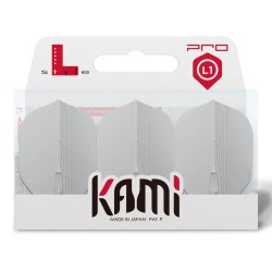 L-Stil-Federn Kami L1 Pro Standard Flights Weiß