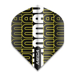 Plumas Winmau Darts Mega Logo Amarelo 6900.239
