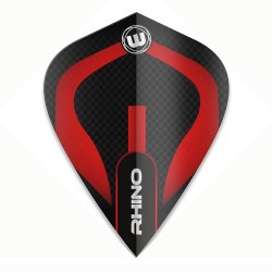 Pluma Winmau Rhino Kite Preto e Vermelho 6907.102