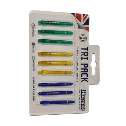 Weizen Tri Pack Harrows Darts Übergriff Pro Shaft Medium Colours 2 Tps0002