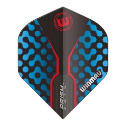 Plumas Winmau Darts Prisma Zeta Preto, Azul Vermelho Padrão 6915.307