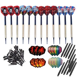 Pacote de Darts Ponto Plástico Inclui 12 Darts + 200 Pontos + Linha de Tiro