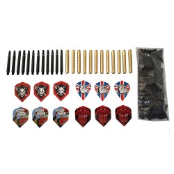 Pacote de Darts Ponto Plástico Inclui 12 Darts + 200 Pontos + Linha de Tiro