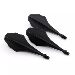 Federn Flights Darts Cuesoul Erde Ak8 Cloud Shape Schwarz Cs-ak8-1bl