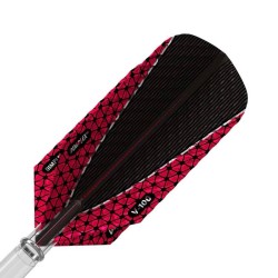 Feder Darts Viper Dimplex Darts Flights Schlank Rot Schwarz 30-9106