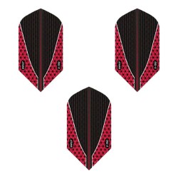 Feder Darts Viper Dimplex Darts Flights Schlank Rot Schwarz 30-9106