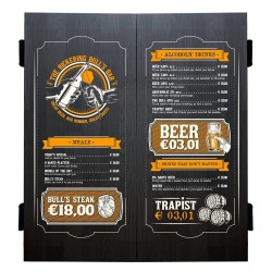 Schrank Bulls Beer Menu Deluxe Cabinet Holz schwarz 67209