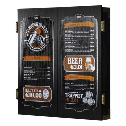 Schrank Bulls Beer Menu Deluxe Cabinet Holz schwarz 67209
