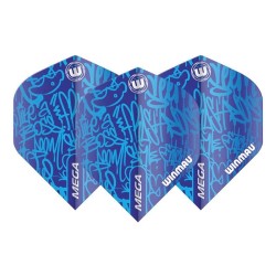 Plumas Winmau Darts Mega Standard Azul 6900.240