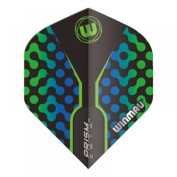 Plumas Winmau Darts Prism Zeta Preto Verde Azul 6915.309