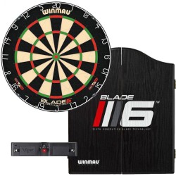 Diana Winmau Blade 6 Dartboard + Schrank + Laser