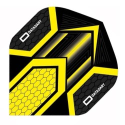 Pena Dardo Datadart Hex Flight Amarelo/preto