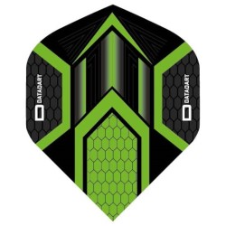 Pena Dardo Datadart Hex Flight Preto/verde