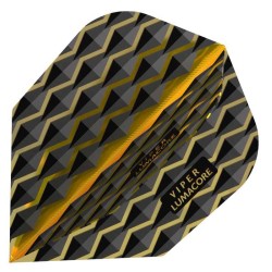 Feder Darts Viper Flights Lumacore Standard Gelb Schwarz 30-6200