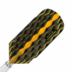 Feder Darts Viper Flights Lumacore Schlank Gelb Schwarz 30-6250