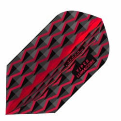 Fülle Darts Viper Flights Lumacore Slim Rot Schwarz 30-6252