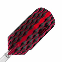 Fülle Darts Viper Flights Lumacore Slim Rot Schwarz 30-6252