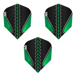 Feder Darts Viper Flights Schwarz Flux Standard Grün 30-1823