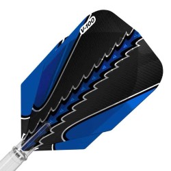 Feder Darts Viper Flights Schwarz Flux Standard Blau 30-1821