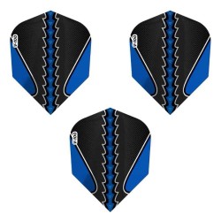 Feder Darts Viper Flights Schwarz Flux Standard Blau 30-1821