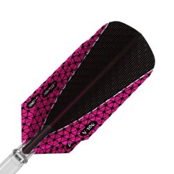 Fülle Darts Viper Dimplex Darts Flights Slim Pink Schwarz 30-9109