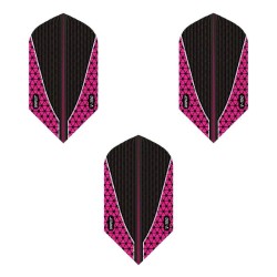 Fülle Darts Viper Dimplex Darts Flights Slim Pink Schwarz 30-9109