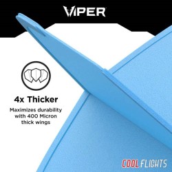 Feder Dart Viper Cool Flights Slim Blau 30-7702