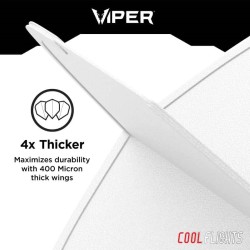 Fülle Darts Viper Cool Flights Slim Weiß 30-7703