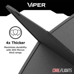 Feder Darts Viper Cool Flights Slim Schwarz 30-7700