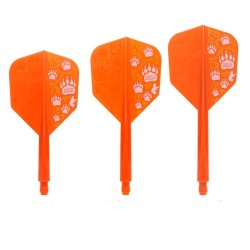 Plumas Condor Axe Shape Footprint Bear Orange L 33.5m Três de vocês.