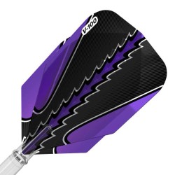 Feder Darts Viper Flights Schwarzer Fluss Standard Purple 30-1822