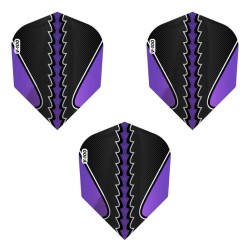 Feder Darts Viper Flights Schwarzer Fluss Standard Purple 30-1822