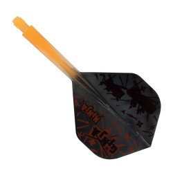 Plumas Condor Axe Standard Matt Campbell Ginja Ninja M 27.5mm 3 Uds. Naranja Neon