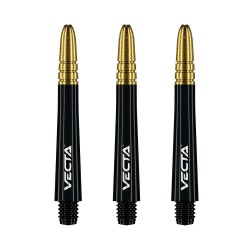 Weizen Winmau Darts Vecta Shaft Schwarz Gold 34mm 7025.109