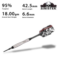 Dardos Viper Darts Sinister 95% 18gr 21-3503-18