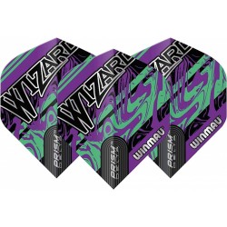 Plumas Winmau Darts Prism Delta Wizard Purple Green Voo 6915.252