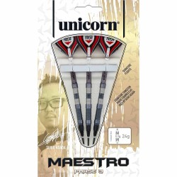 Dardo Unicorn Darts Maestro Seigo Asada Fase 3 Preto 22g 90% 4614