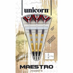 Dardo Unicorn Darts Maestro Seigo Asada Fase 3 Gold Soft 22g 90% 4613