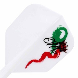 Plumas Condor Axe White Shape Red Crown José Marques M 27.5mm Três de vocês.