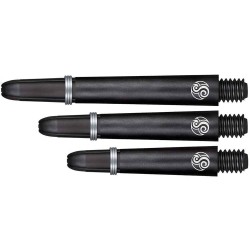 Canas Shot Darts Koi Carbon Shaft Preto comprimento 45 mm Sh-sm3703/m