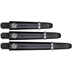 Canas Shot Darts Koi Carbon Shaft Preto comprimento 45 mm Sh-sm3703/m