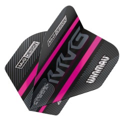 Plumas Winmau Darts Standard Prism Alpha Mvg Preto Púrpura Logotipo Stripe 6915.716