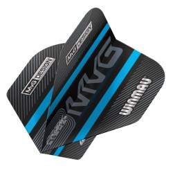 Plumas Winmau Darts Standard Prism Alpha Mvg Preto Azul Logo Stripe 6915.714