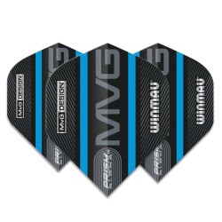 Plumas Winmau Darts Standard Prism Alpha Mvg Preto Azul Logo Stripe 6915.714